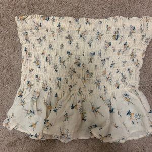 American Eagle floral tube top